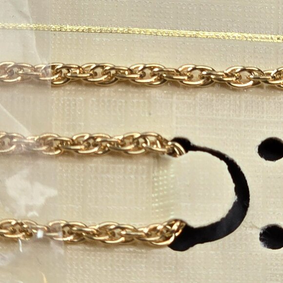 14K Gold Filled Rope Chain With Soldered Links 24" 1.7mm Beautiful! JJ4159 - Picture 4 of 4